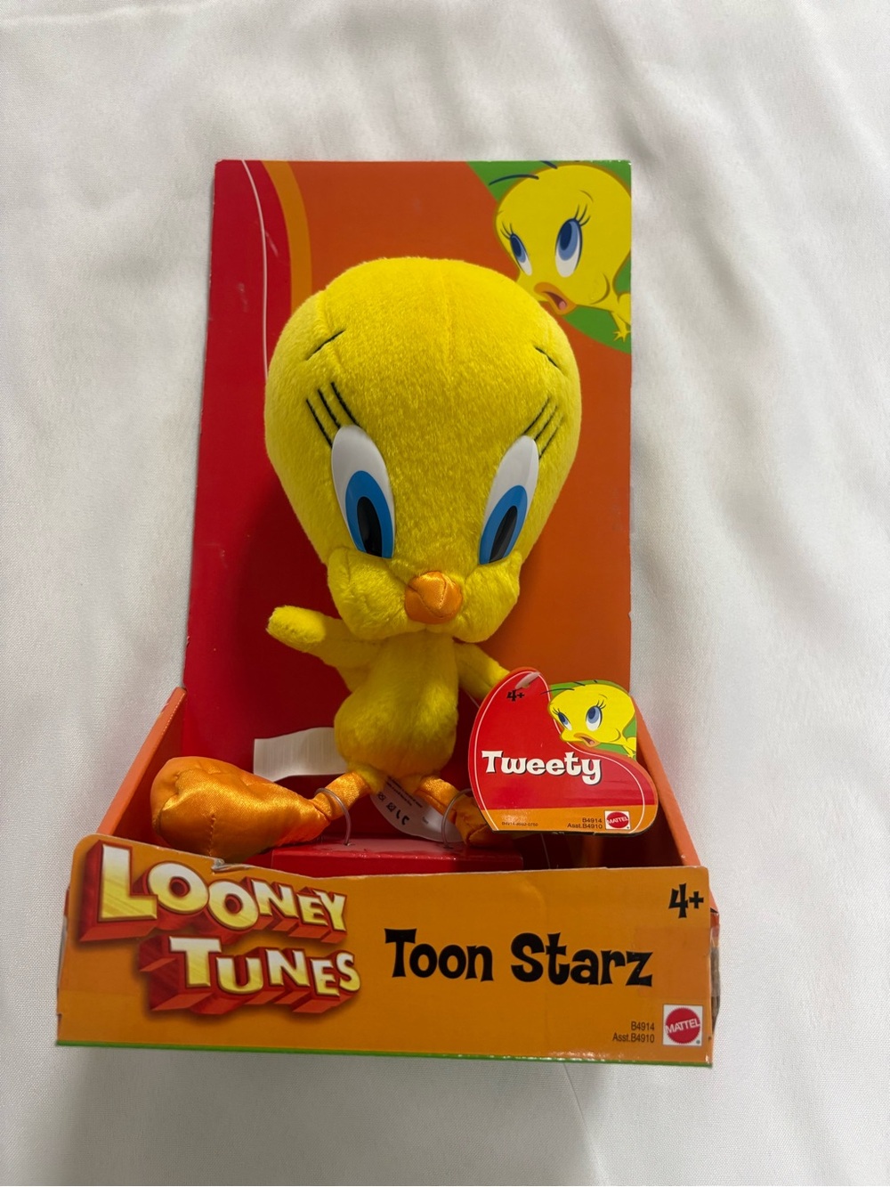 Mattel Tweety Plush - Yellow with Orange Beak and Feet